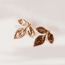 Load image into Gallery viewer, Rose Leaves Earrings