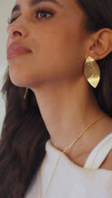 Load and play video in Gallery viewer, Quina ("KEEN-ah") Leaf Earrings