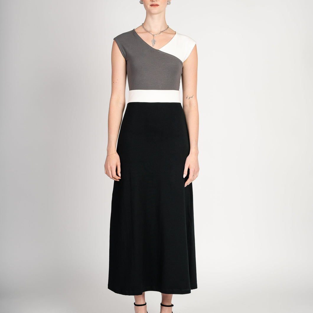 Color Block Maxi Dress